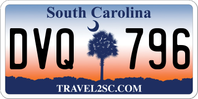 SC license plate DVQ796