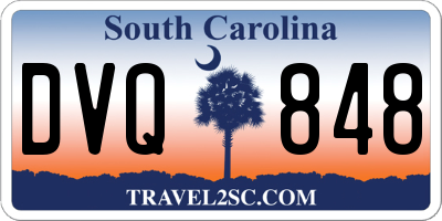 SC license plate DVQ848