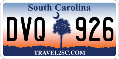 SC license plate DVQ926