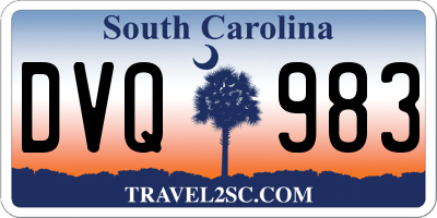 SC license plate DVQ983