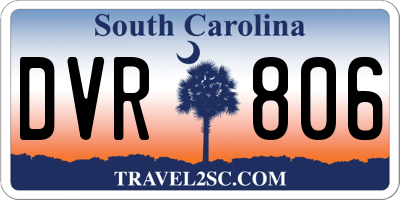 SC license plate DVR806