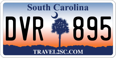 SC license plate DVR895