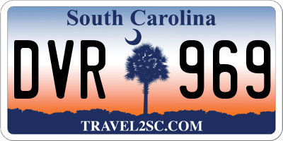 SC license plate DVR969