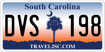 SC license plate DVS198