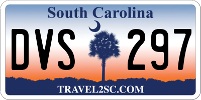 SC license plate DVS297