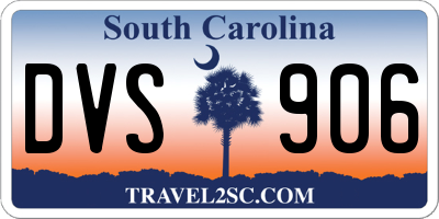 SC license plate DVS906