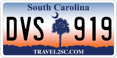 SC license plate DVS919