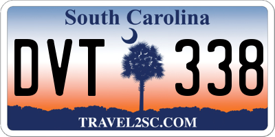 SC license plate DVT338