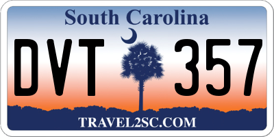 SC license plate DVT357
