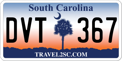 SC license plate DVT367