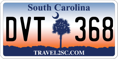 SC license plate DVT368