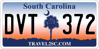 SC license plate DVT372