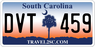 SC license plate DVT459