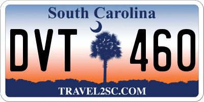 SC license plate DVT460
