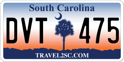 SC license plate DVT475