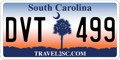 SC license plate DVT499