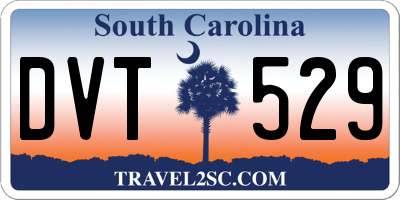SC license plate DVT529