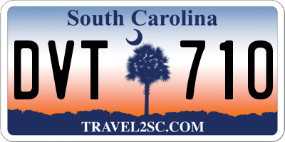 SC license plate DVT710