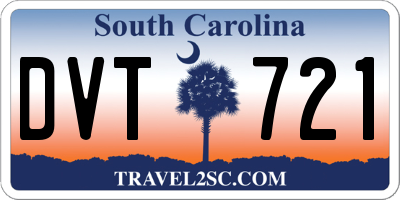 SC license plate DVT721