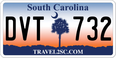 SC license plate DVT732