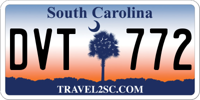 SC license plate DVT772