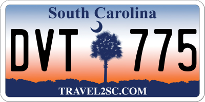 SC license plate DVT775