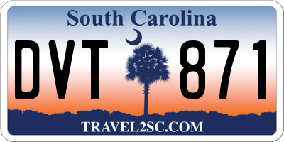 SC license plate DVT871