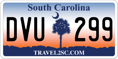 SC license plate DVU299