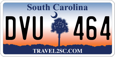 SC license plate DVU464