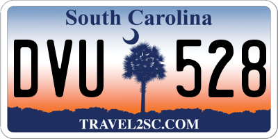 SC license plate DVU528