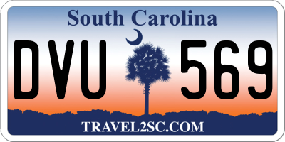 SC license plate DVU569