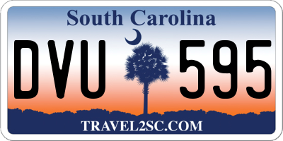 SC license plate DVU595