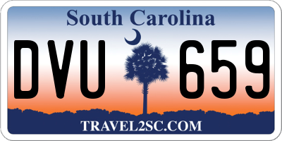 SC license plate DVU659