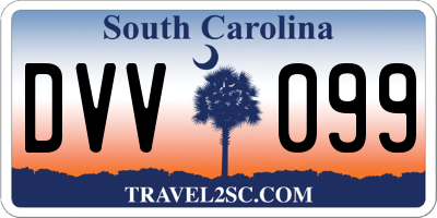 SC license plate DVV099