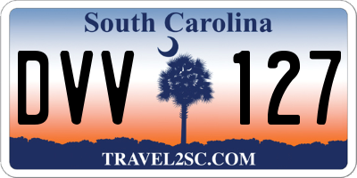 SC license plate DVV127