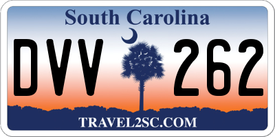 SC license plate DVV262