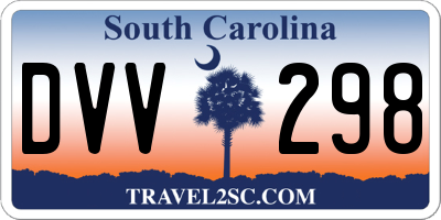 SC license plate DVV298