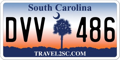 SC license plate DVV486