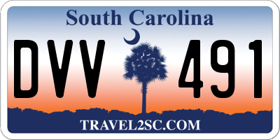 SC license plate DVV491