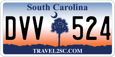 SC license plate DVV524