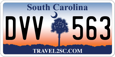 SC license plate DVV563
