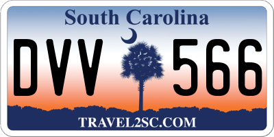 SC license plate DVV566
