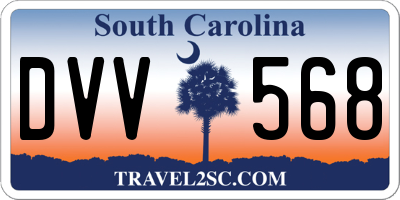 SC license plate DVV568