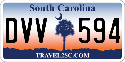 SC license plate DVV594