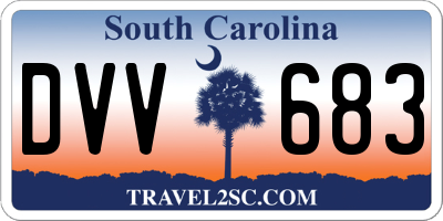 SC license plate DVV683