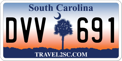 SC license plate DVV691