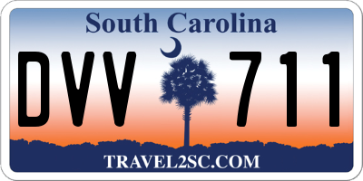 SC license plate DVV711