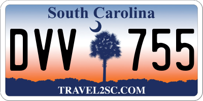 SC license plate DVV755