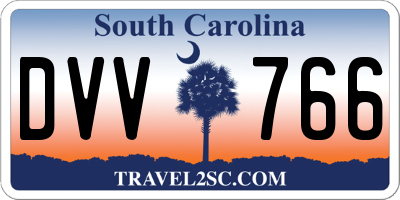 SC license plate DVV766