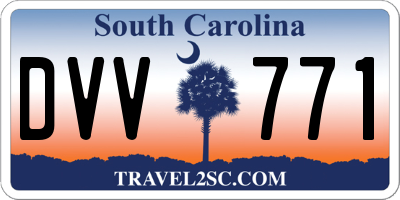 SC license plate DVV771